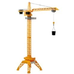 Großer Drehbarer Baukran 120cm - Mit Licht- Und Soundfunktion