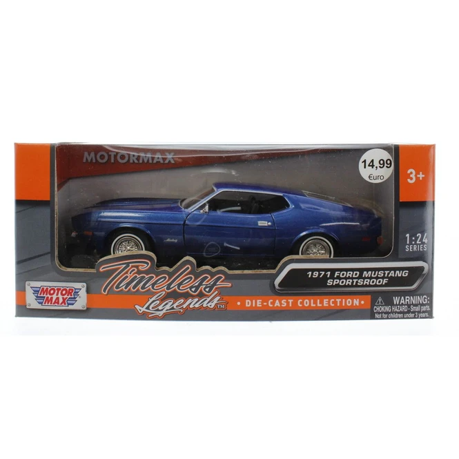 Motormax - 1971 Ford Mustang Sportsroof - Maßstab 1:24 1 Motormax - 1971 Ford Mustang Sportsroof - Maßstab 1:24