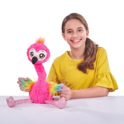 Zuru Pets Alive - Plüsch-Flamingo Frankie -Rabatt Spielzeug Geschäft 225425 4894680013957 zuru petsalive flamingo frankie 04