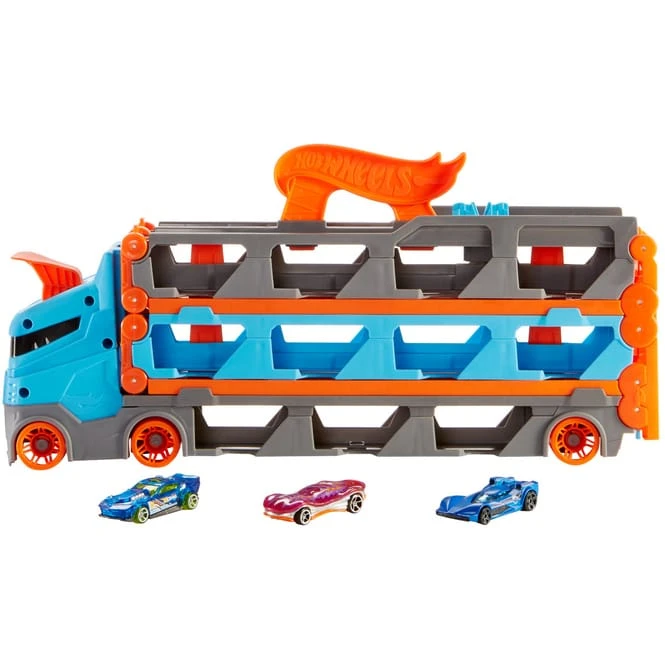 MATTEL Hot Wheels City - 2 In 1 Rennbahn-Transporter 4 MATTEL Hot Wheels City - 2 In 1 Rennbahn-Transporter – Bild 4