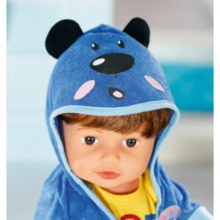 Zapf Creation BABY Born - Bath Deluxe Bademantel - 43 Cm -Rabatt Spielzeug Geschäft 227191 4001167830499 zapf babyborn bademantel blau 04