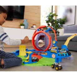 MATTEL Hot Wheels Monster Trucks - Spielset - T-Rex Vulkanarena -Rabatt Spielzeug Geschäft 231491 887961974782 mattel hw arena 01