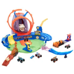 MATTEL Hot Wheels Monster Trucks - Spielset - T-Rex Vulkanarena -Rabatt Spielzeug Geschäft 231491 887961974782 mattel hw arena 06
