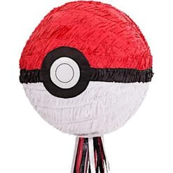 AMSCAN Zieh-Piñata - Pokemon Ball - Ca. 27 X 28 X 27 Cm