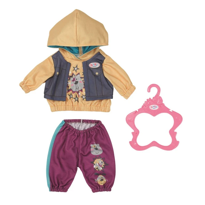 Zapf Creation BABY Born - Outfit Mit Hoody - 43 Cm 1 Zapf Creation BABY Born - Outfit Mit Hoody - 43 Cm