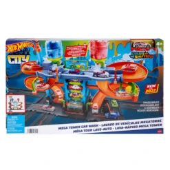 MATTEL Hot Wheels City - Farbwechsel Auto-Waschanlage -Rabatt Spielzeug Geschäft 242514 194735028955 hotwheels city mega turm autowaschanlage mattel 10