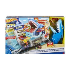MATTEL Hot Wheels - City Hai-Attacke - Spielset -Rabatt Spielzeug Geschäft 242534 194735028979 mattel hai attacke spielset 06