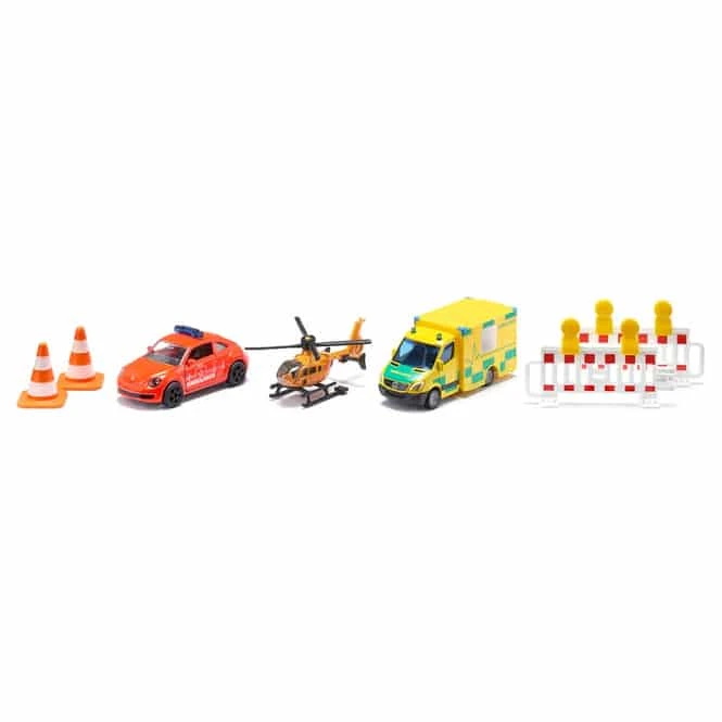 Siku 6332 - Geschenkset Rettung - Rettungsfahrzeuge Mit Zubehör 1 Siku 6332 - Geschenkset Rettung - Rettungsfahrzeuge Mit Zubehör