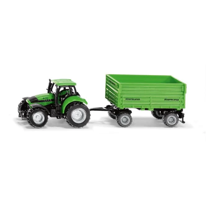 Siku 1606 - Traktor Deutz Mit Fortuna 2-Achs Anhänger 1 Siku 1606 - Traktor Deutz Mit Fortuna 2-Achs Anhänger