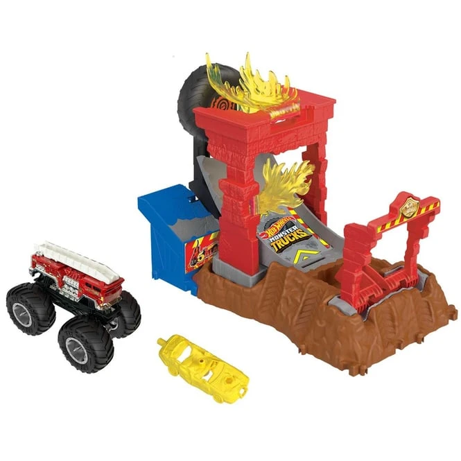 MATTEL Hot Wheels - Monster Trucks - Arena Smashers - 5 Alarm - Fire Crash Challenge 1 MATTEL Hot Wheels - Monster Trucks - Arena Smashers - 5 Alarm - Fire Crash Challenge