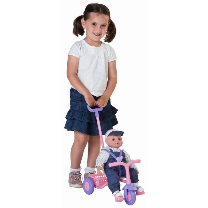 Besttoy - Weichpuppe - Nele Mit Dreirad - Ca. 43 Cm 2 Besttoy - Weichpuppe - Nele Mit Dreirad - Ca. 43 Cm – Bild 2