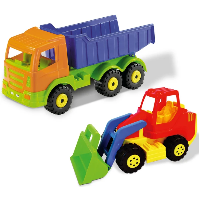 Kipper LKW Mit Schaufellader 1 Kipper LKW Mit Schaufellader