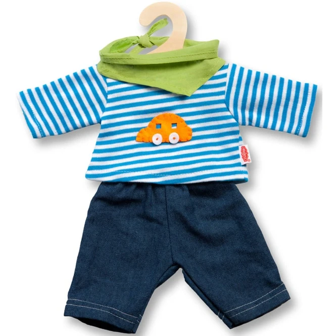 Puppenkleidung - Jeans Und Ringelshirt Größe 35-45cm 1 Puppenkleidung - Jeans Und Ringelshirt Größe 35-45cm