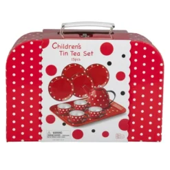 Kinder Teeservice Rot-weiß 15-teilig Besttoy -Rabatt Spielzeug Geschäft kaffee 03